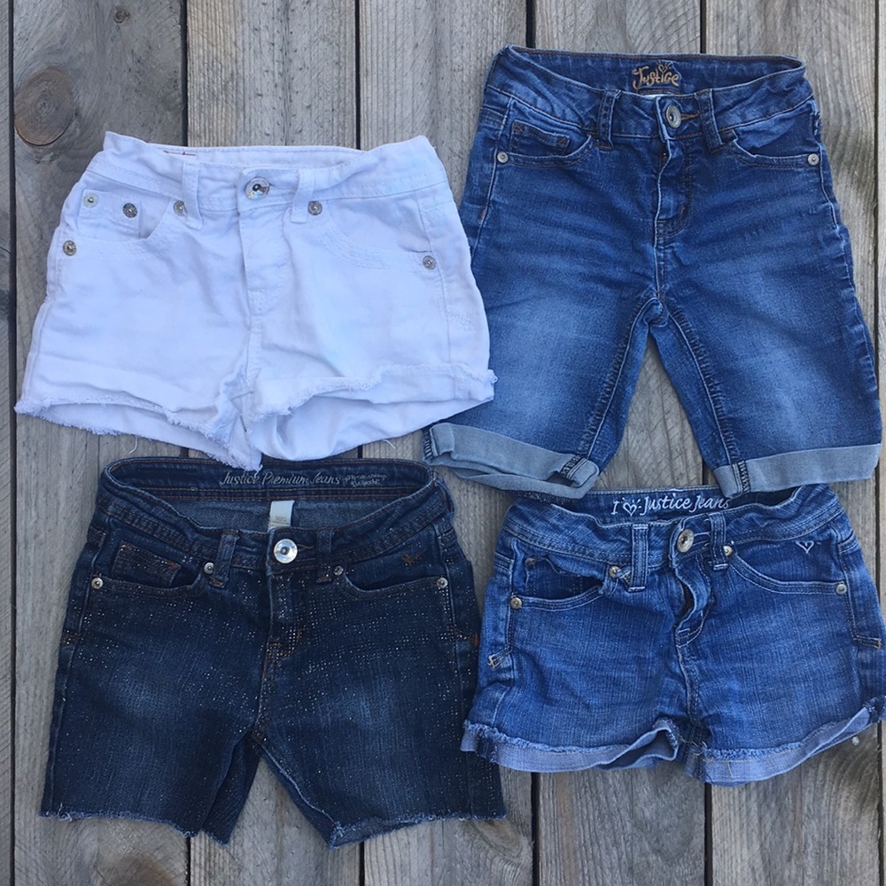 Justice shorts size 10s girls